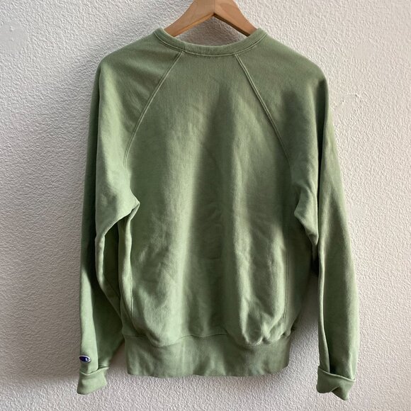 Ouray Colorado Embroidered Logo Champion Reverse Weave Sweatshirt Small Green - Picture 3 of 3